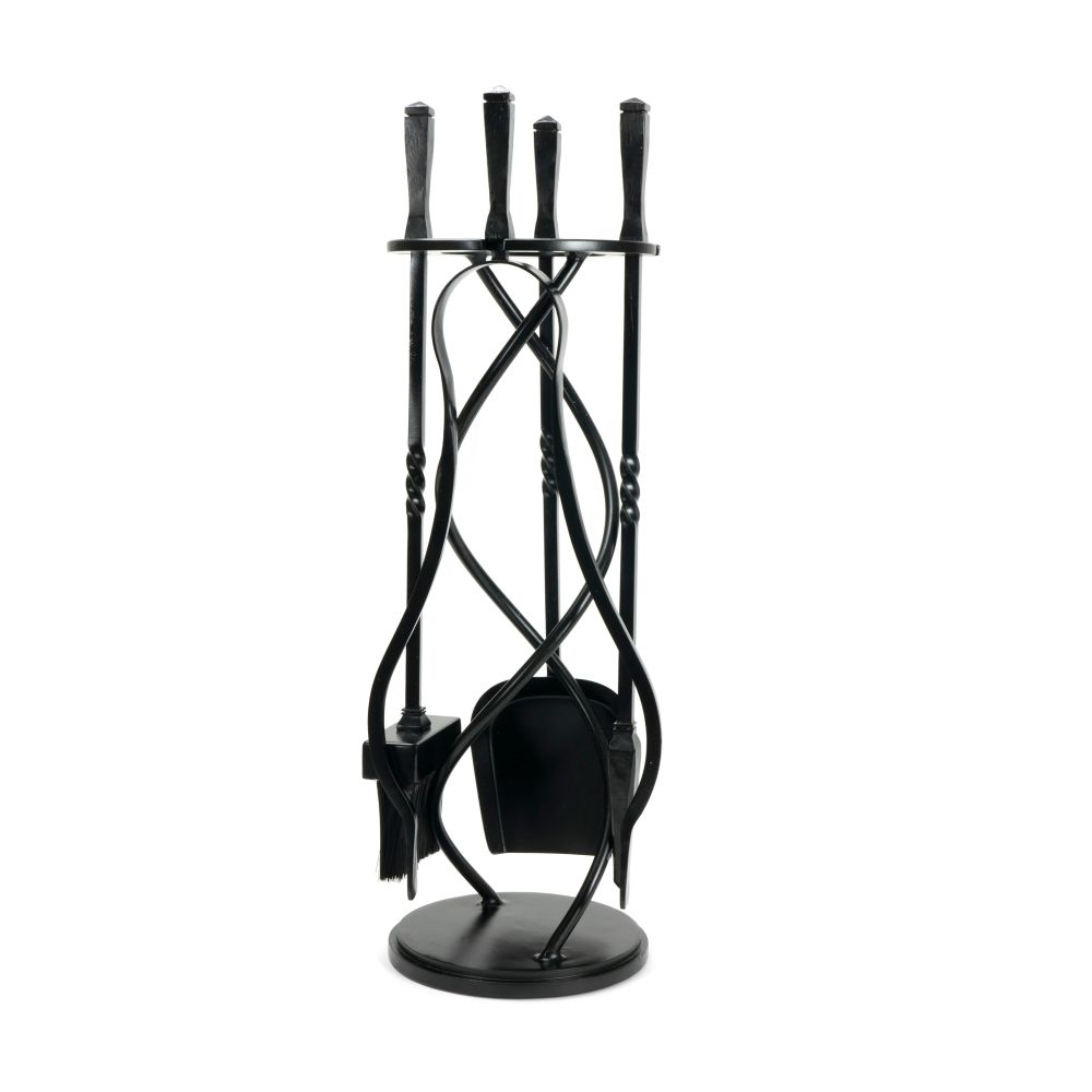 From The Anvil - Matt Black Spiral Companion Set - Avon Tools | Sku. 47215 | Trade Door Handles.