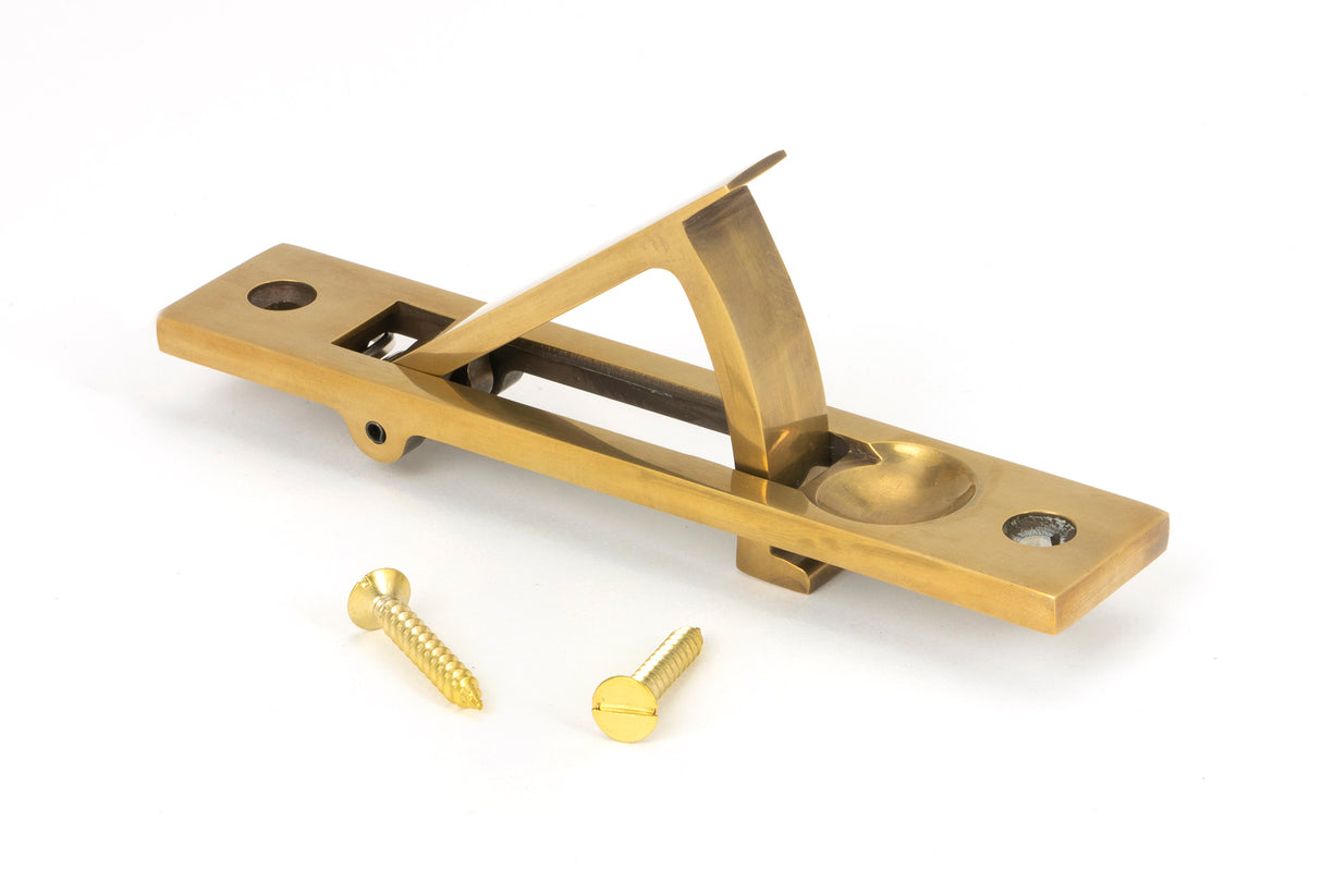 From The Anvil - Aged Brass 125mm x 25mm Edge Pull | Sku. 48332 | Trade Door Handles.