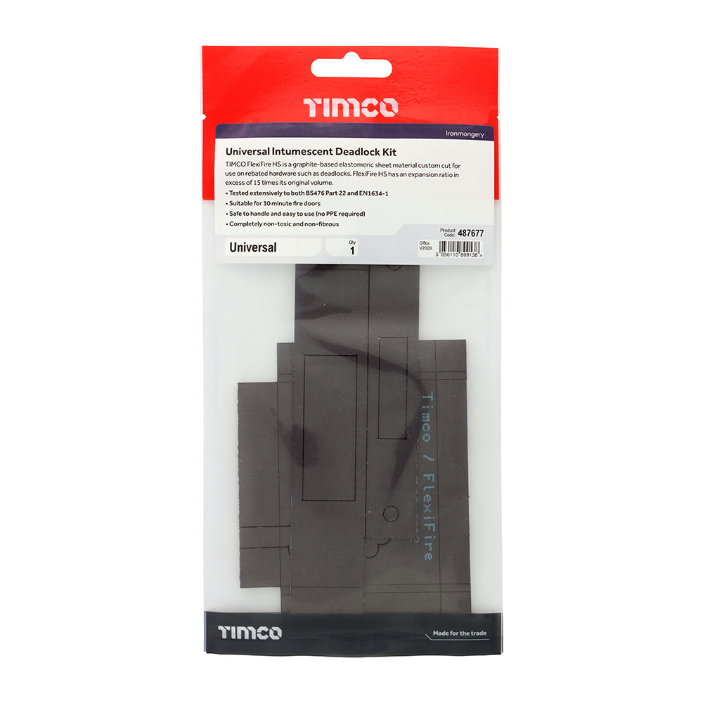 This is an image of Timco - Universal Intumescent Deadlock Kit Universal (1 Each TIMpac) 487677