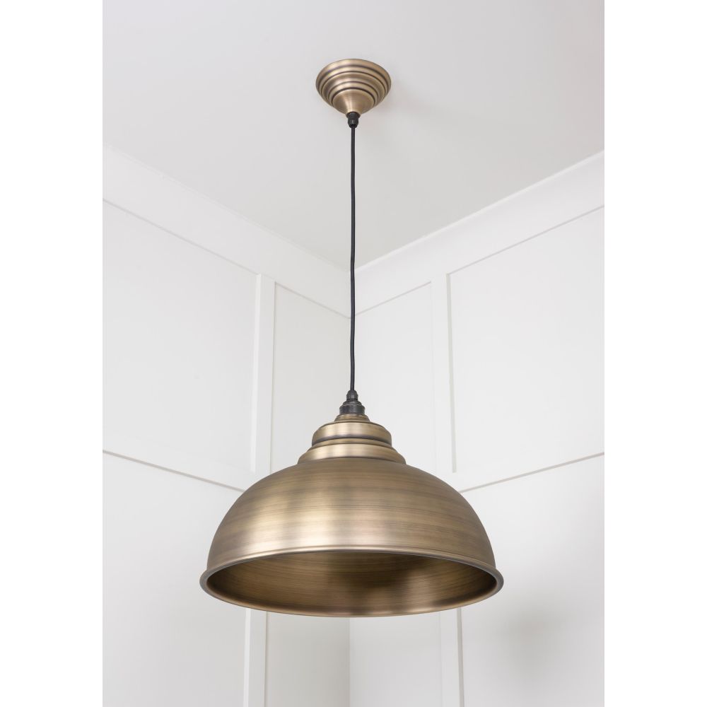 From The Anvil - Aged Brass Harborne Pendant | Sku. 49498 | Trade Door Handles.
