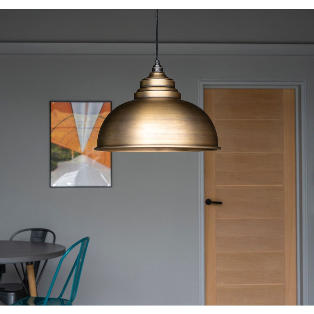 From The Anvil - Aged Brass Harborne Pendant | Sku. 49498 | Trade Door Handles.