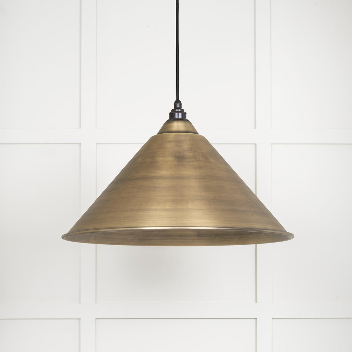 From The Anvil - Aged Brass Hockley Pendant | Sku. 49499 | Trade Door Handles.
