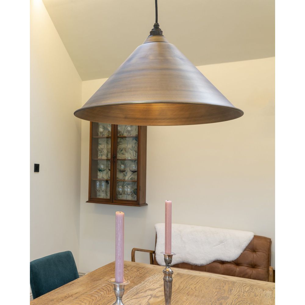 From The Anvil - Aged Brass Hockley Pendant | Sku. 49499 | Trade Door Handles.