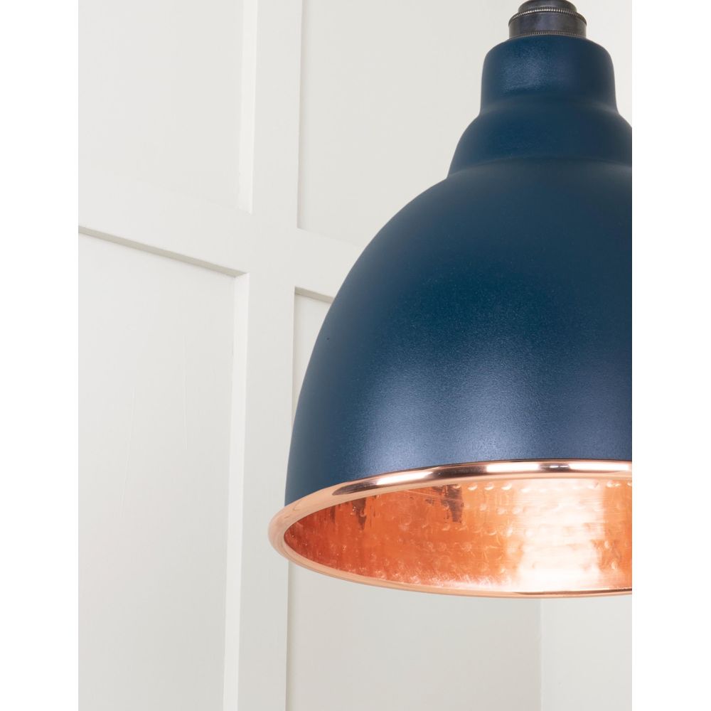From The Anvil - Hammered Copper Brindley Pendant in Dusk | Sku. 49500DU | Trade Door Handles.