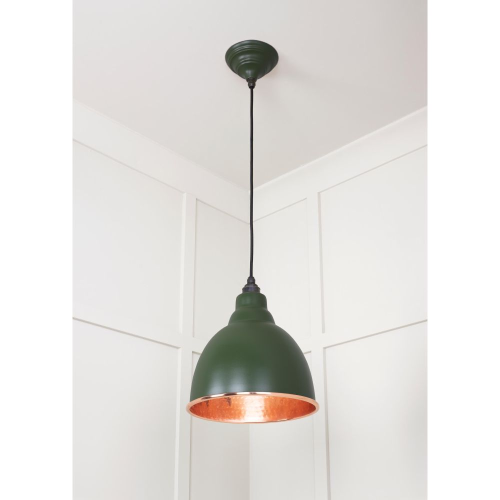 From The Anvil - Hammered Copper Brindley Pendant in Heath | Sku. 49500H | Trade Door Handles.