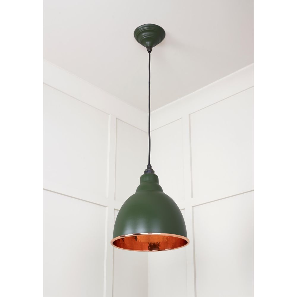 From The Anvil - Hammered Copper Brindley Pendant in Heath | Sku. 49500H | Trade Door Handles.