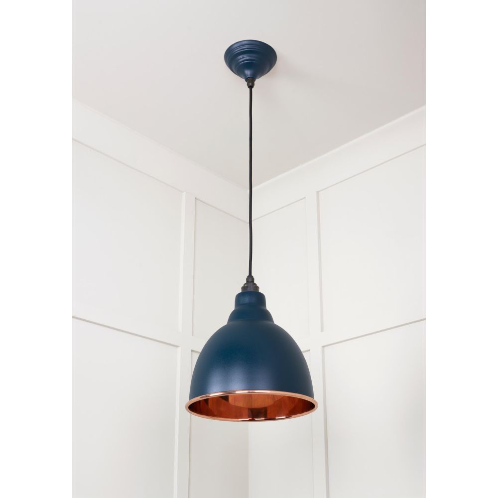 From The Anvil - Smooth Copper Brindley Pendant in Dusk | Sku. 49500SDU | Trade Door Handles.