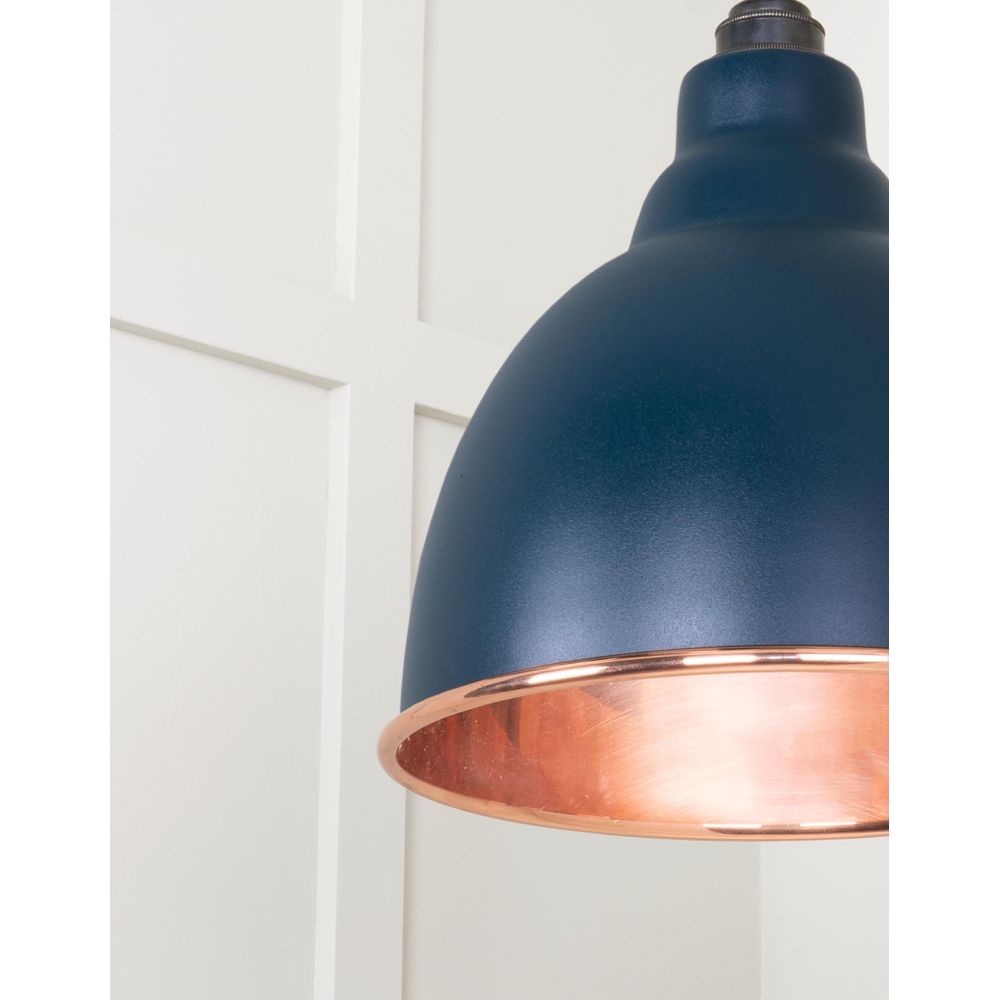 From The Anvil - Smooth Copper Brindley Pendant in Dusk | Sku. 49500SDU | Trade Door Handles.