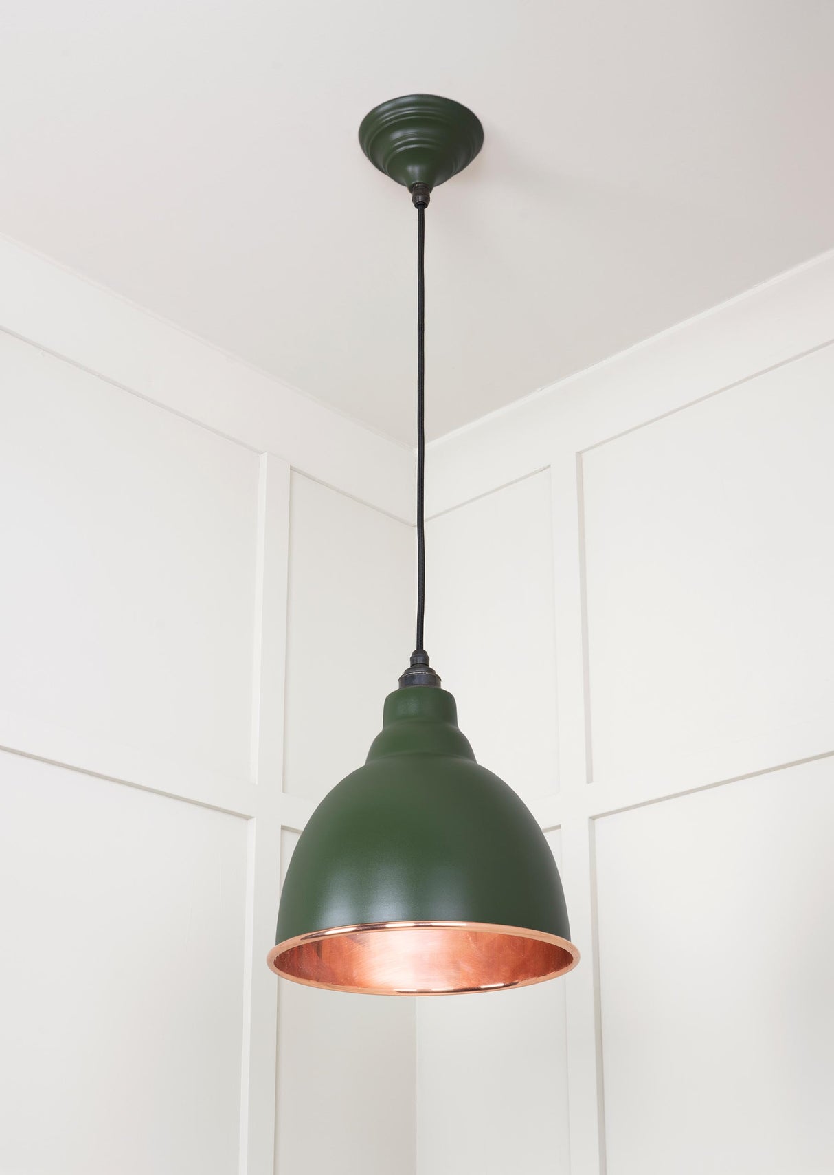 From The Anvil - Smooth Copper Brindley Pendant in Heath | Sku. 49500SH | Trade Door Handles.
