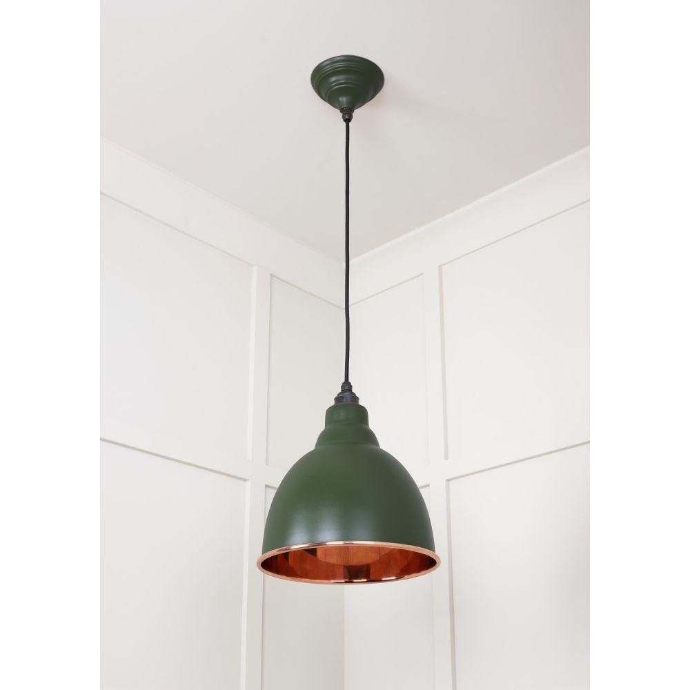 From The Anvil - Smooth Copper Brindley Pendant in Heath | Sku. 49500SH | Trade Door Handles.