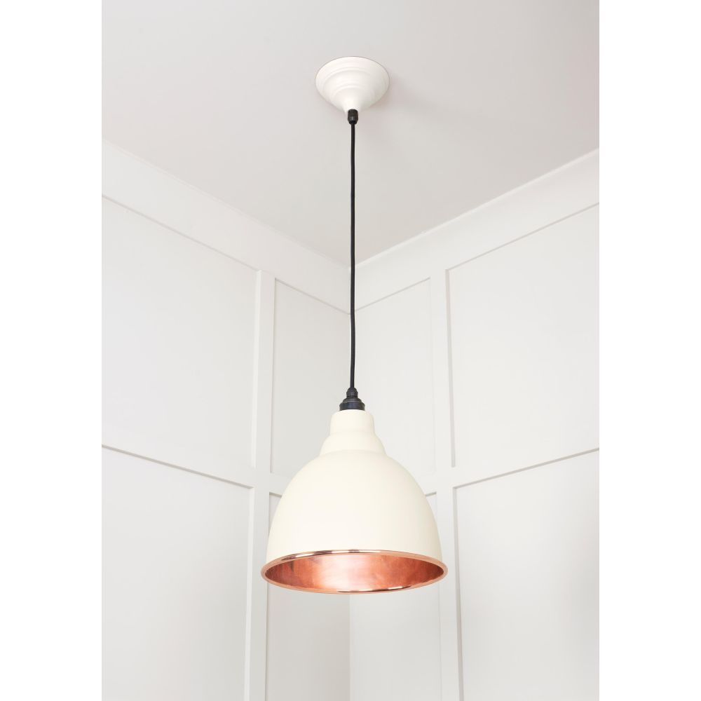 From The Anvil - Smooth Copper Brindley Pendant in Teasel | Sku. 49500STE | Trade Door Handles.