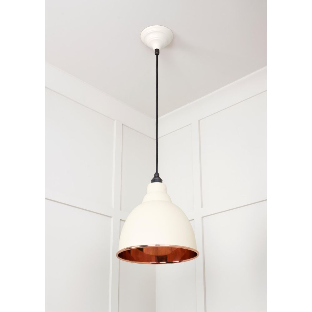 From The Anvil - Smooth Copper Brindley Pendant in Teasel | Sku. 49500STE | Trade Door Handles.