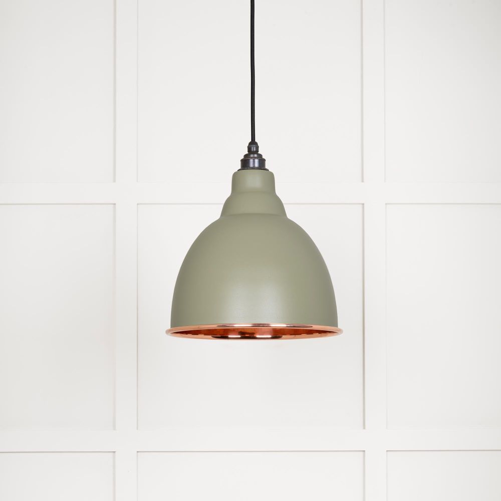 From The Anvil - Smooth Copper Brindley Pendant in Tump | Sku. 49500STU | Trade Door Handles.