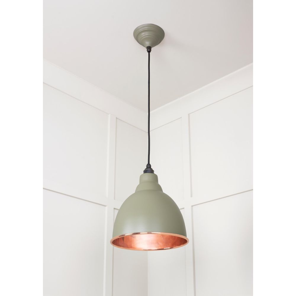 From The Anvil - Smooth Copper Brindley Pendant in Tump | Sku. 49500STU | Trade Door Handles.