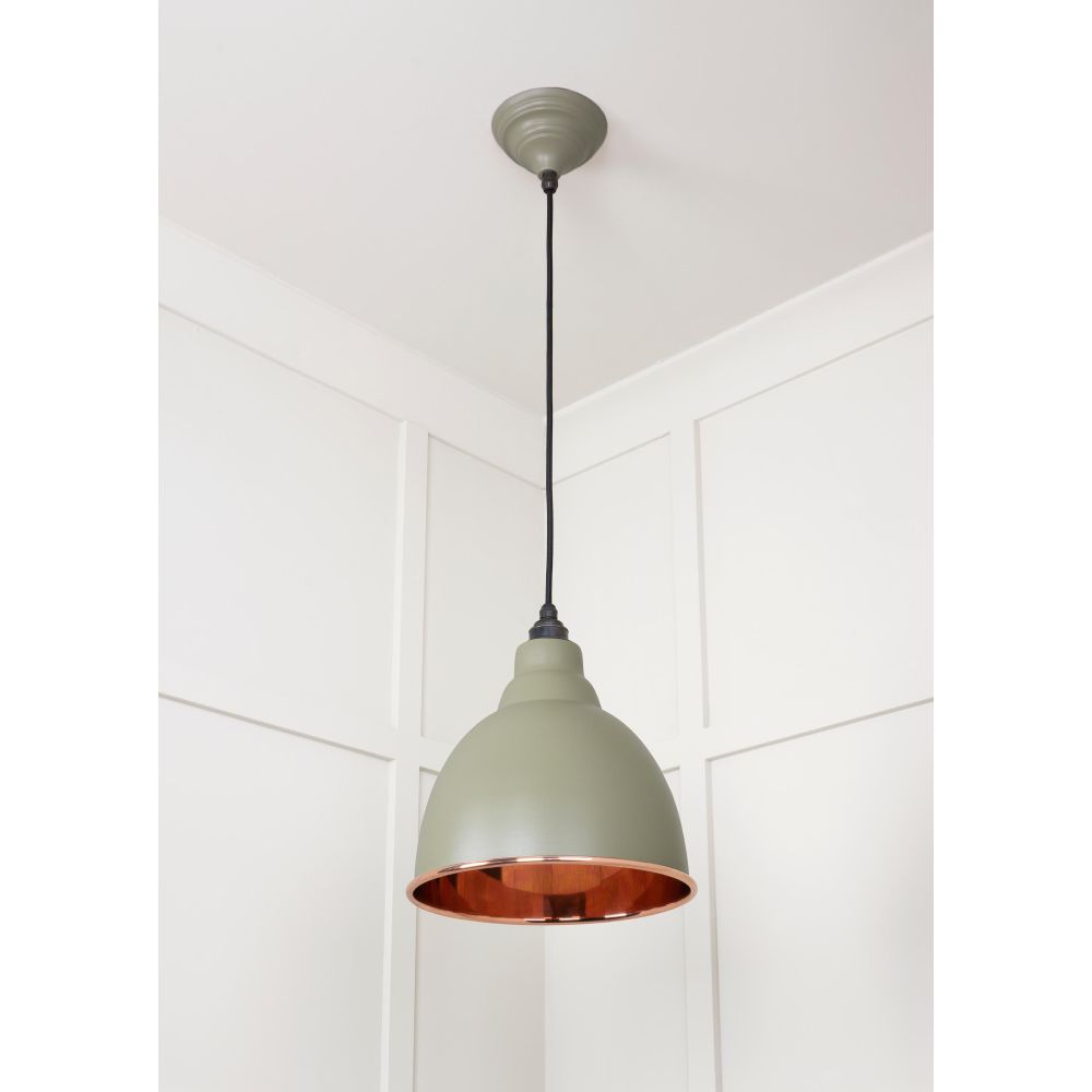 From The Anvil - Smooth Copper Brindley Pendant in Tump | Sku. 49500STU | Trade Door Handles.