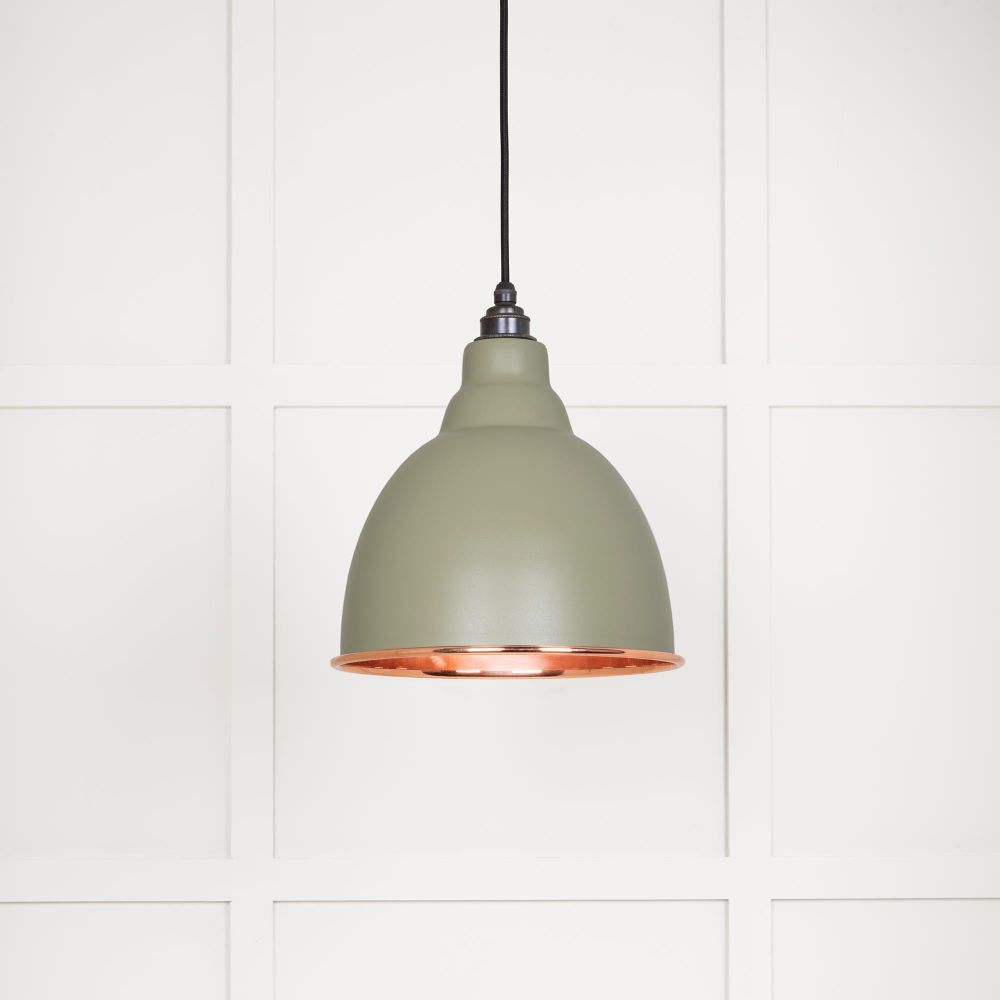 From The Anvil - Smooth Copper Brindley Pendant in Tump | Sku. 49500STU | Trade Door Handles.