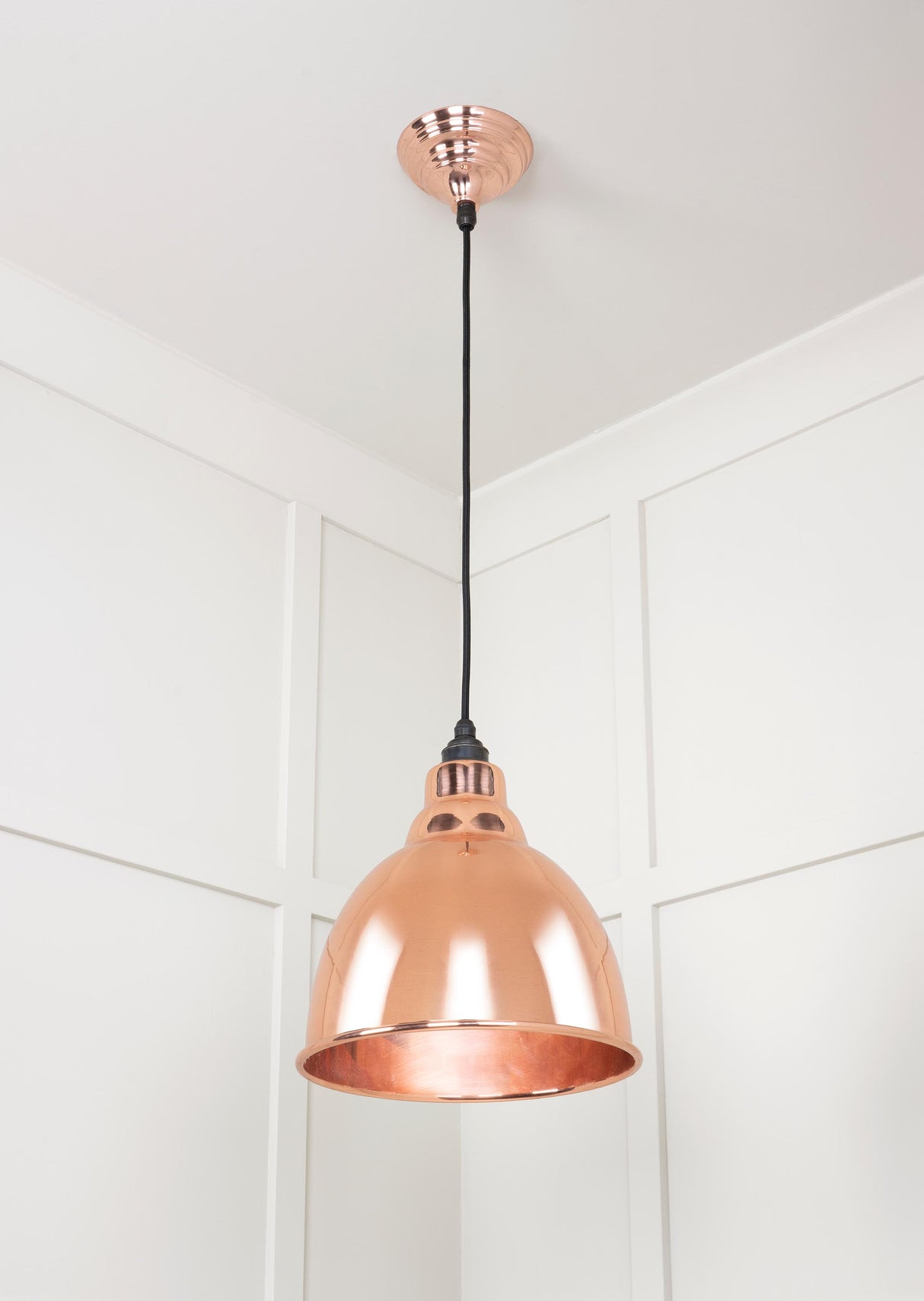 From The Anvil - Smooth Copper Brindley Pendant | Sku. 49500S | Trade Door Handles.