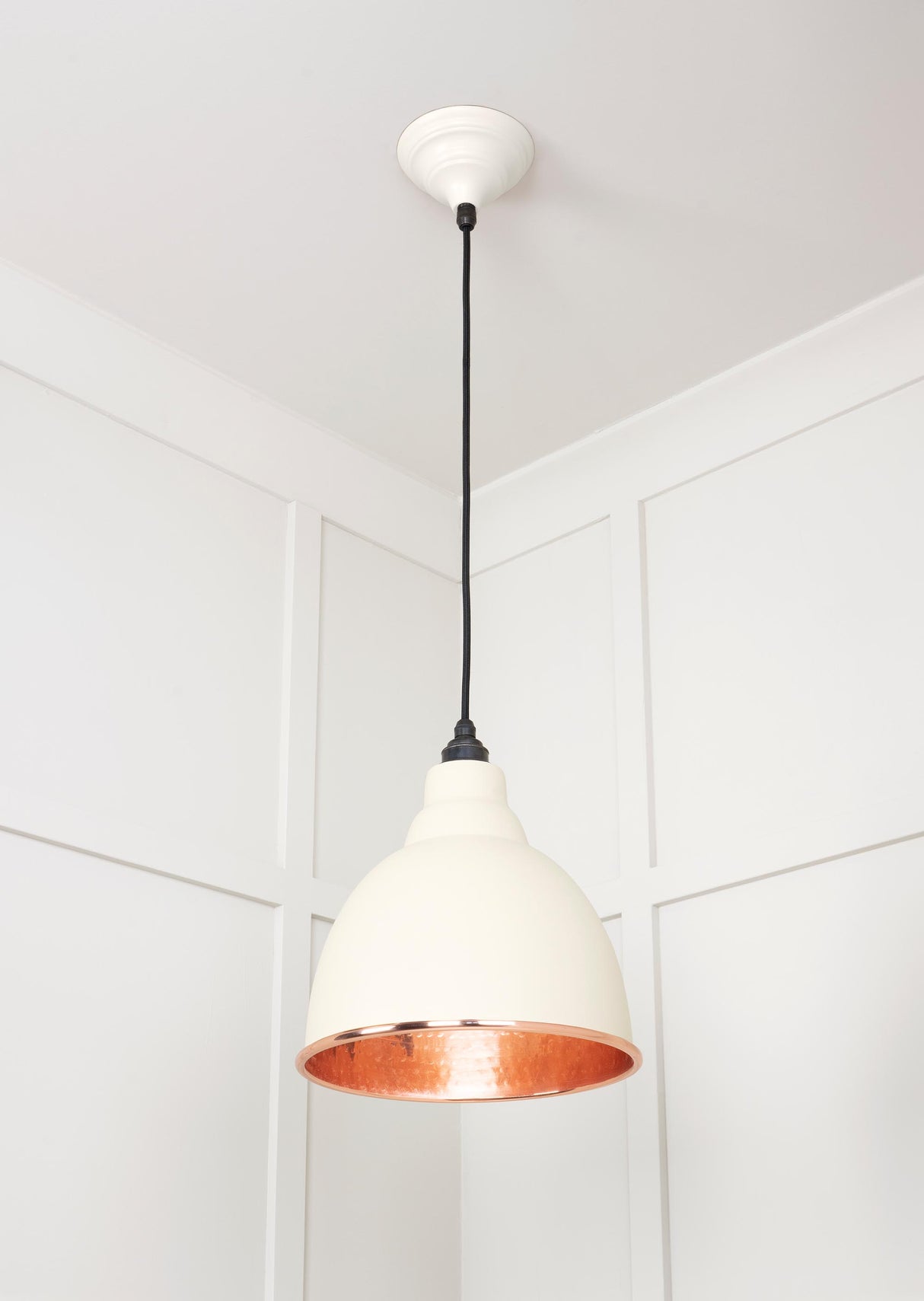 From The Anvil - Hammered Copper Brindley Pendant in Teasel | Sku. 49500TE | Trade Door Handles.