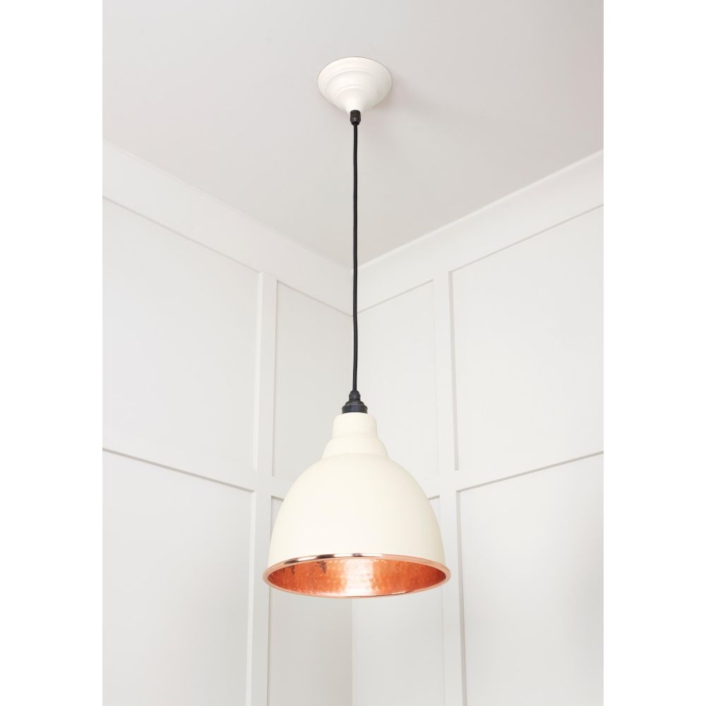 From The Anvil - Hammered Copper Brindley Pendant in Teasel | Sku. 49500TE | Trade Door Handles.