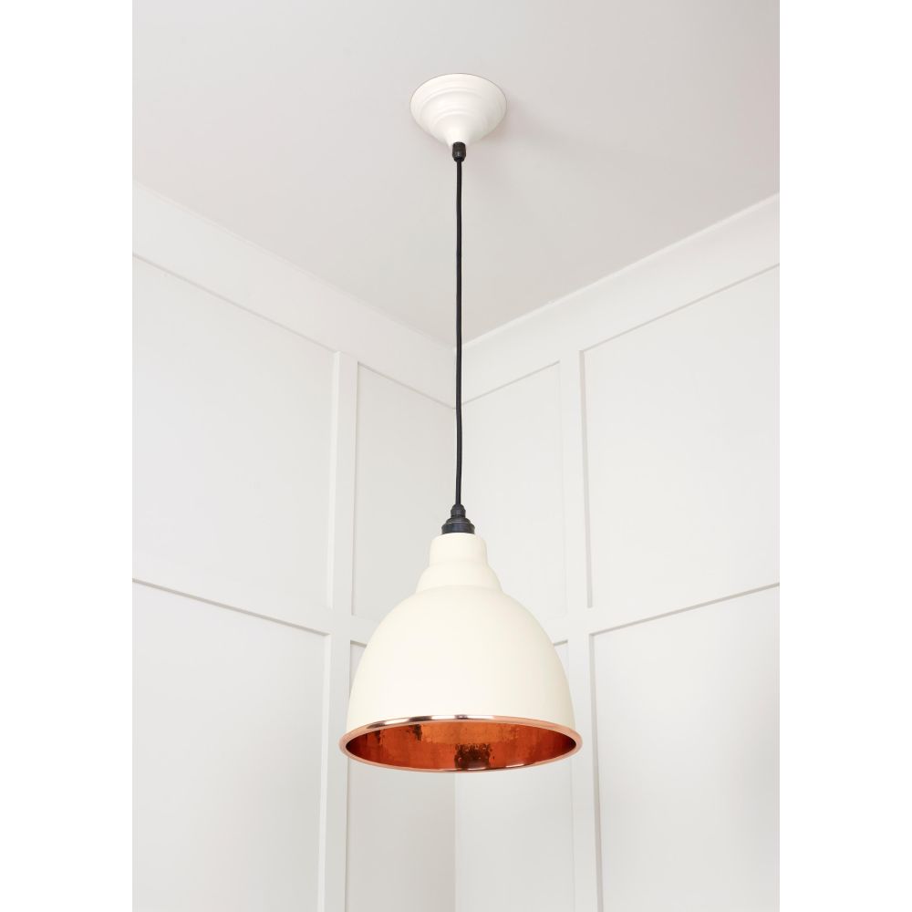 From The Anvil - Hammered Copper Brindley Pendant in Teasel | Sku. 49500TE | Trade Door Handles.
