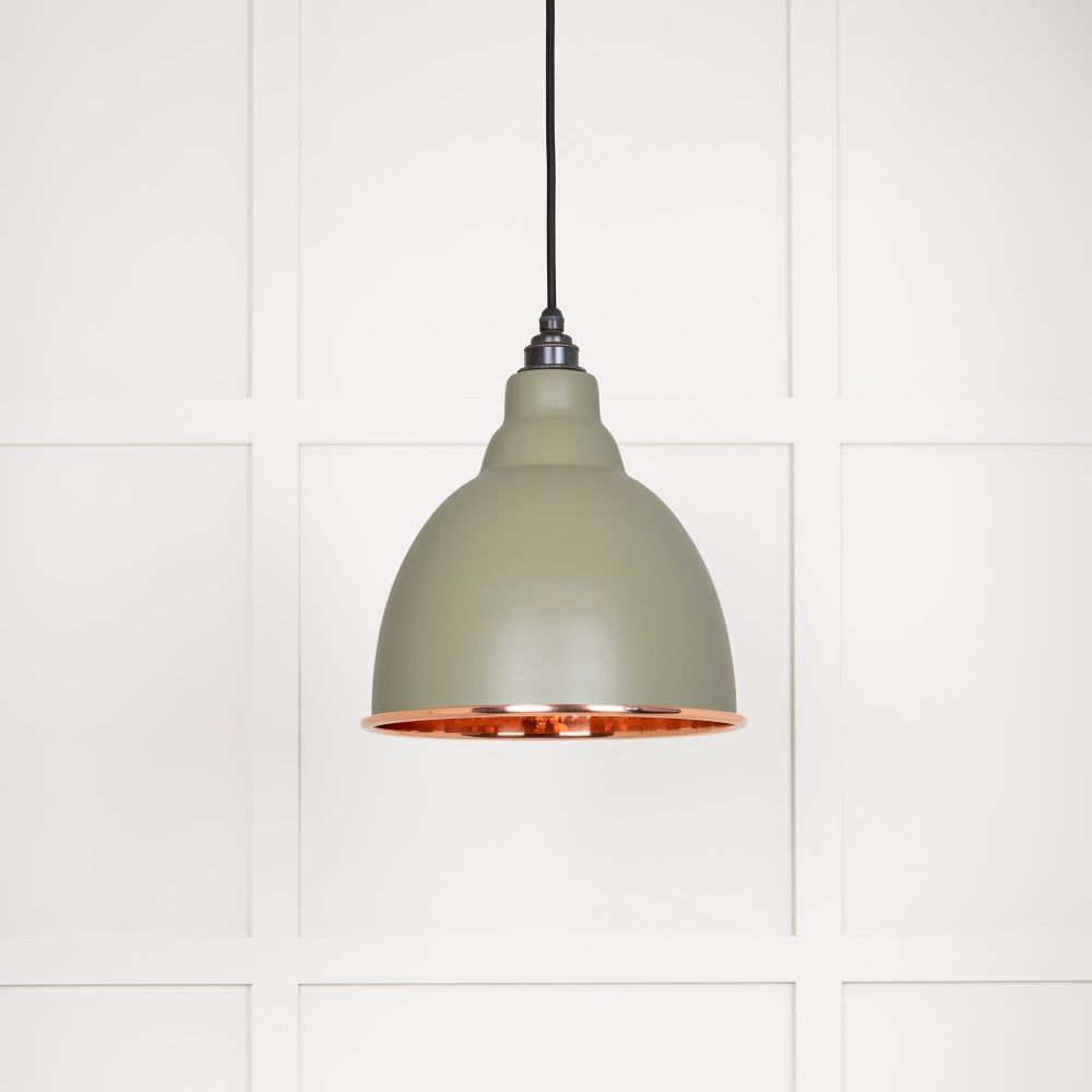 From The Anvil - Hammered Copper Brindley Pendant in Tump | Sku. 49500TU | Trade Door Handles.