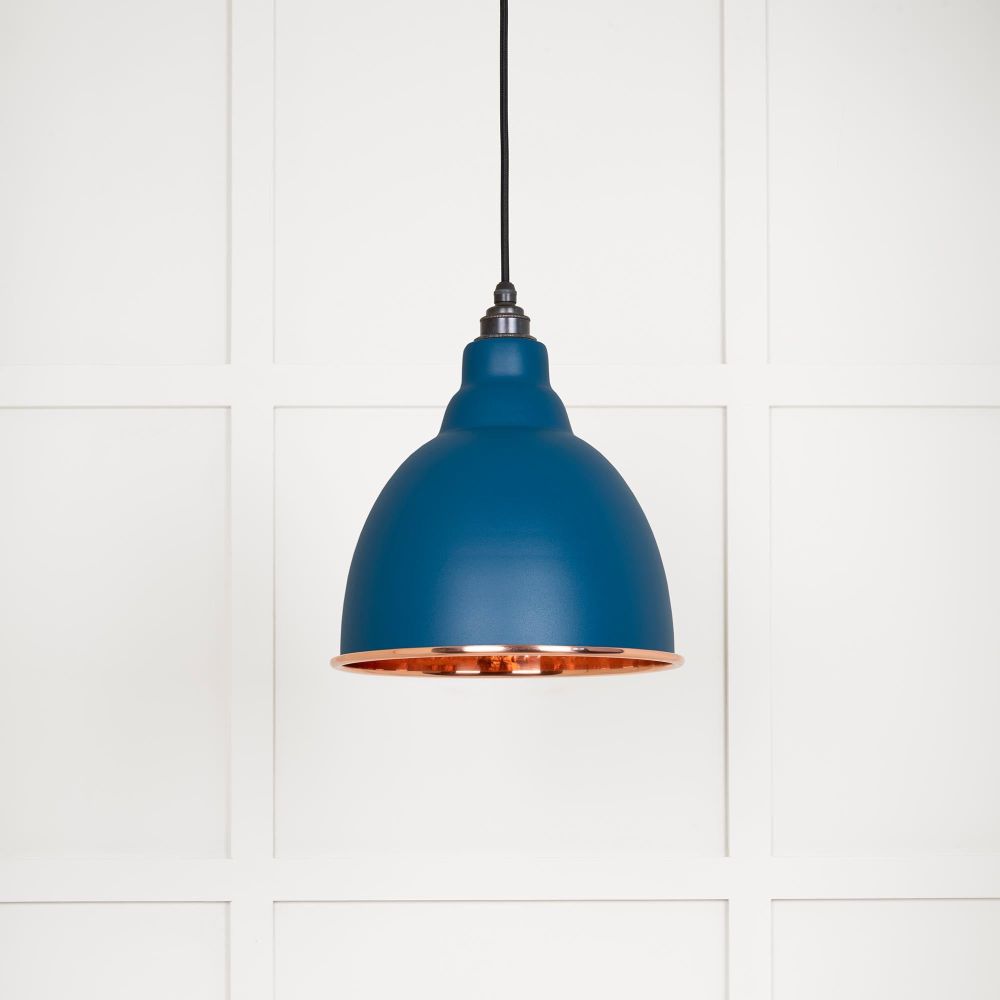 From The Anvil - Hammered Copper Brindley Pendant in Upstream | Sku. 49500U | Trade Door Handles.