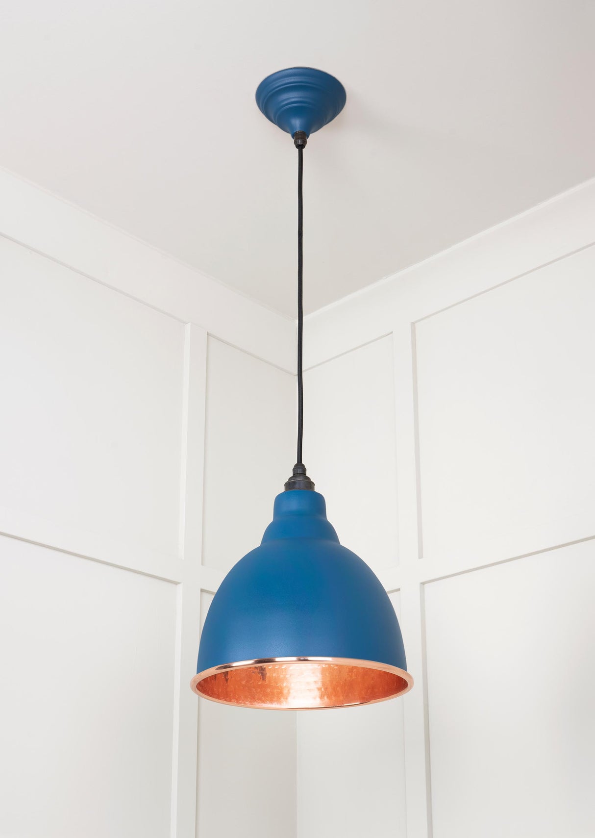 From The Anvil - Hammered Copper Brindley Pendant in Upstream | Sku. 49500U | Trade Door Handles.