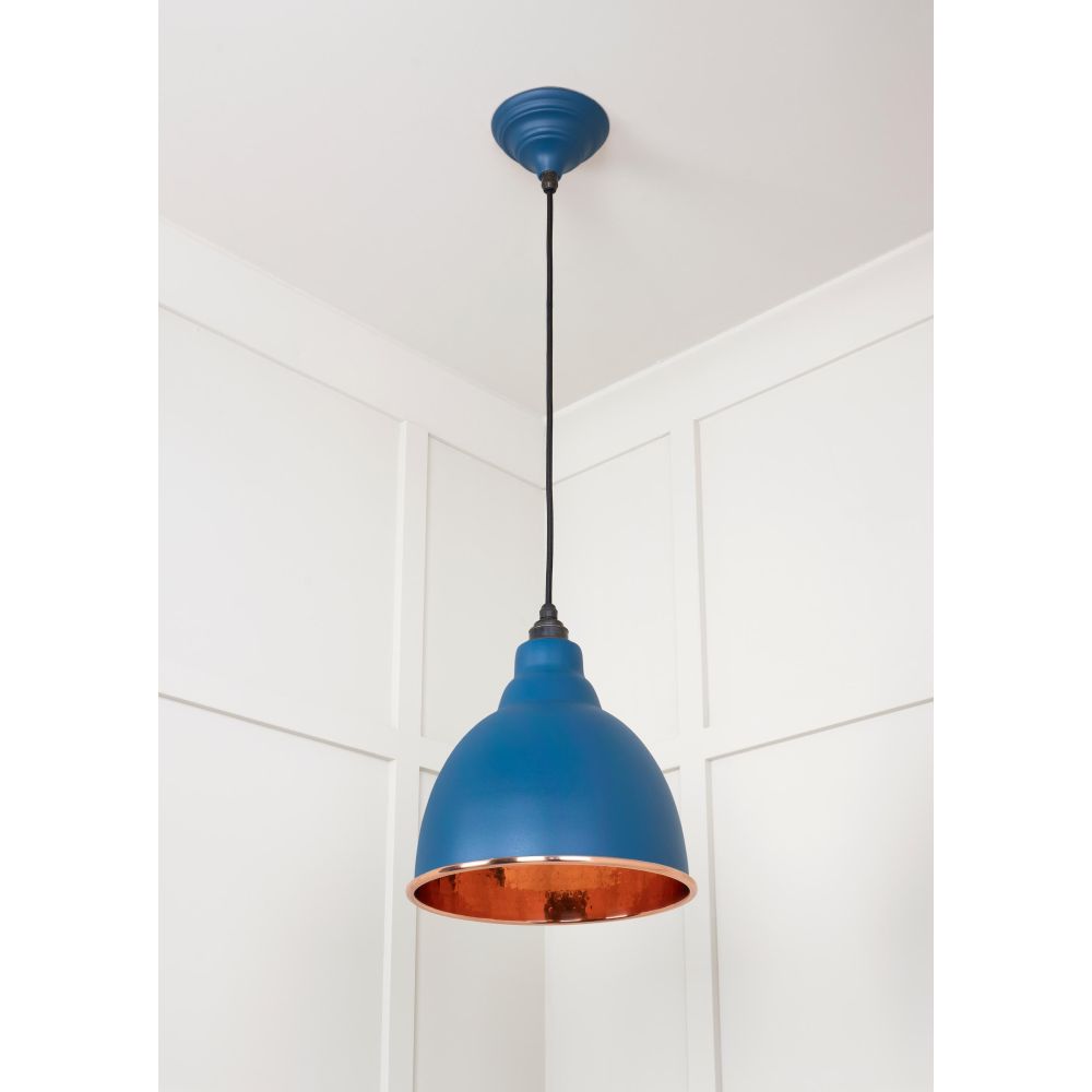 From The Anvil - Hammered Copper Brindley Pendant in Upstream | Sku. 49500U | Trade Door Handles.