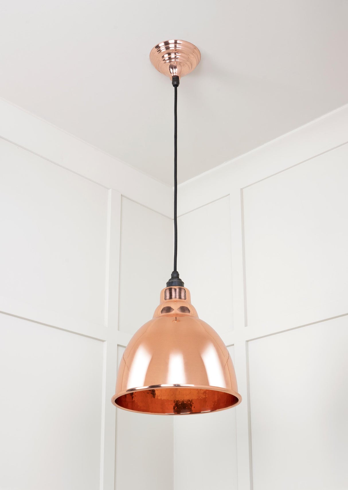 From The Anvil - Hammered Copper Brindley Pendant | Sku. 49500 | Trade Door Handles.