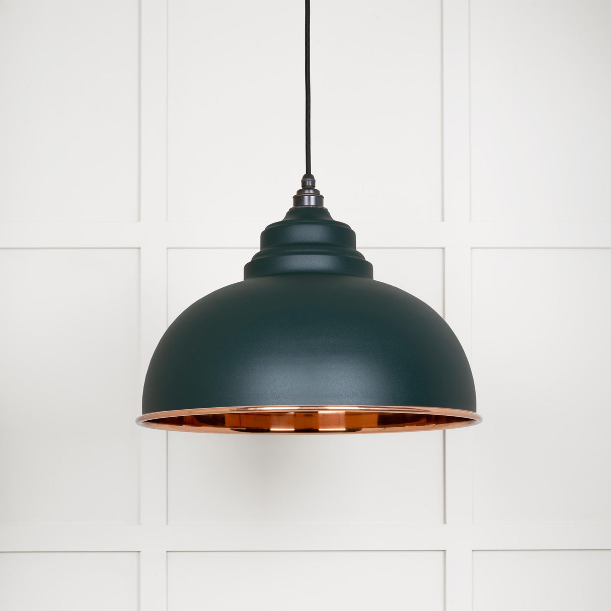 From The Anvil - Smooth Copper Harborne Pendant in Dingle | Sku. 49501SDI | Trade Door Handles.