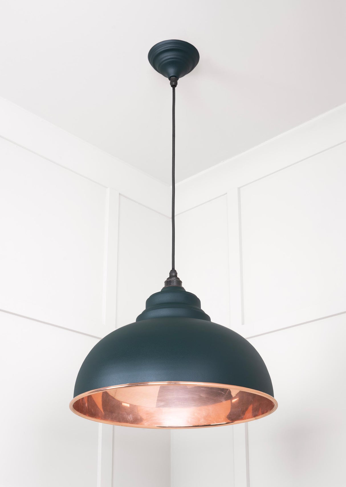 From The Anvil - Smooth Copper Harborne Pendant in Dingle | Sku. 49501SDI | Trade Door Handles.