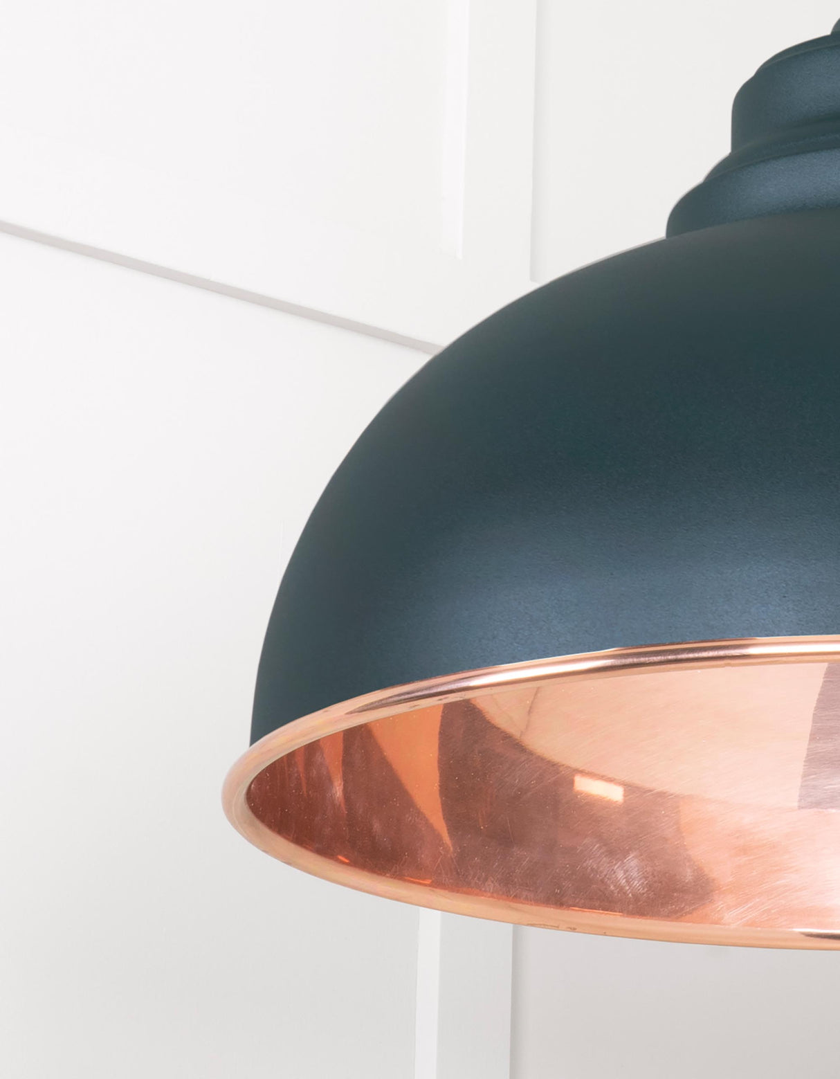 From The Anvil - Smooth Copper Harborne Pendant in Dingle | Sku. 49501SDI | Trade Door Handles.