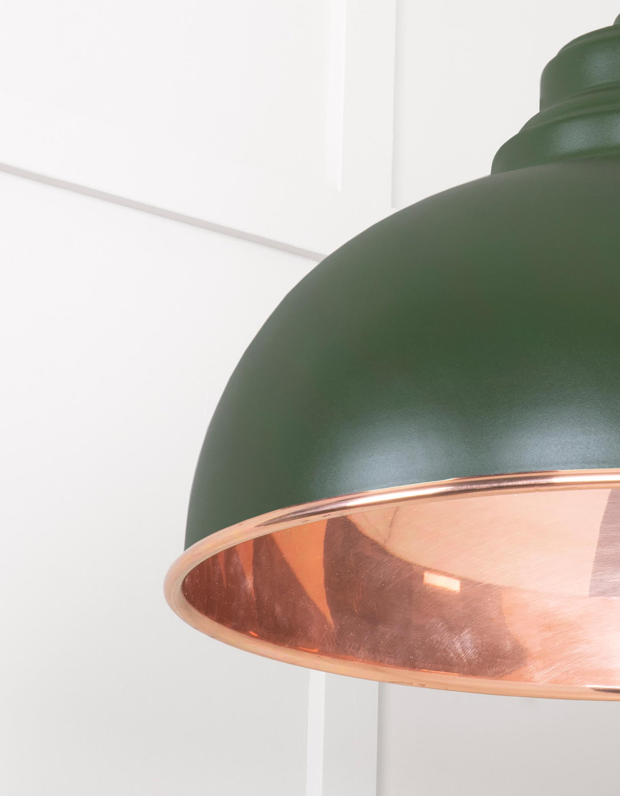 From The Anvil - Smooth Copper Harborne Pendant in Heath | Sku. 49501SH | Trade Door Handles.