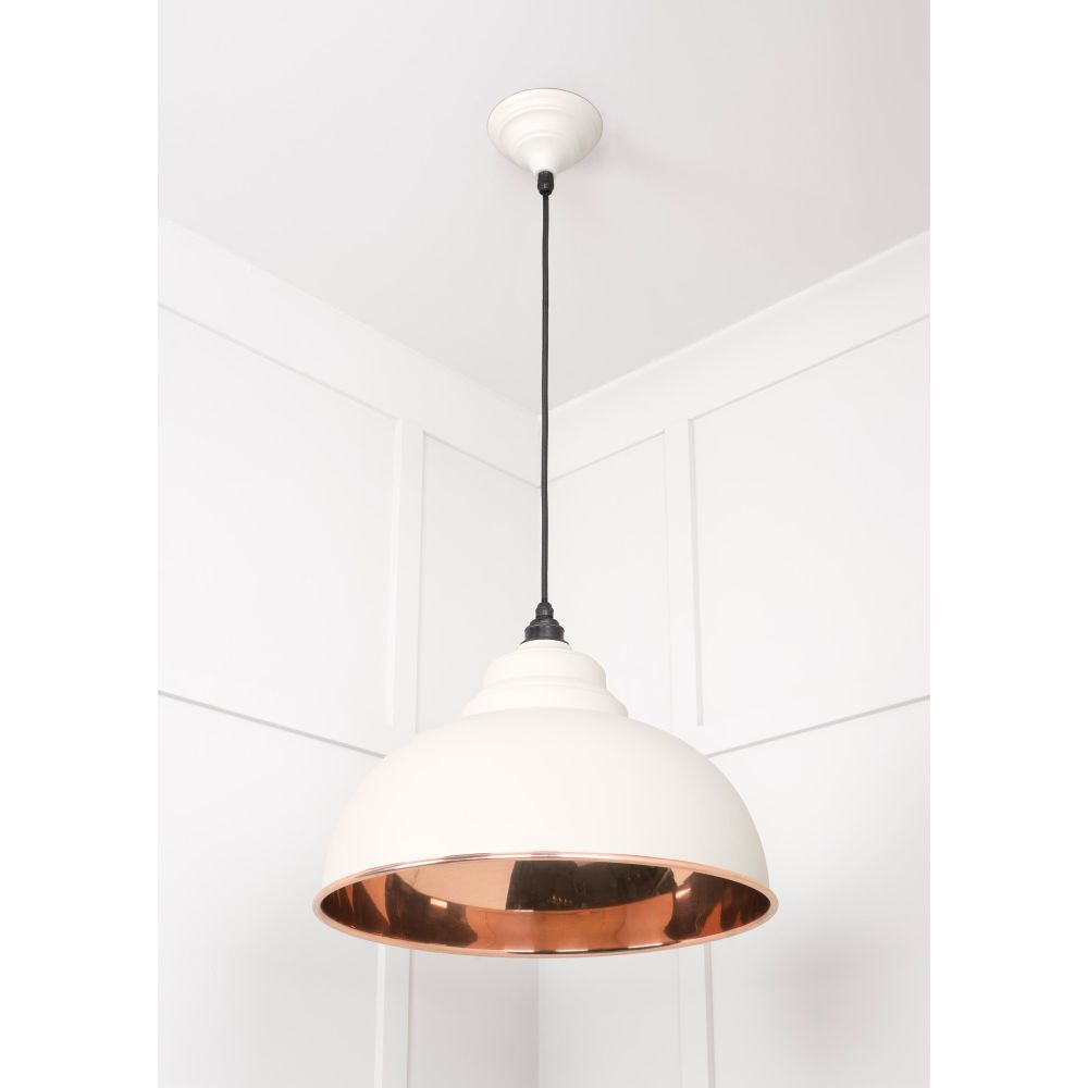 From The Anvil - Smooth Copper Harborne Pendant in Teasel | Sku. 49501STE | Trade Door Handles.