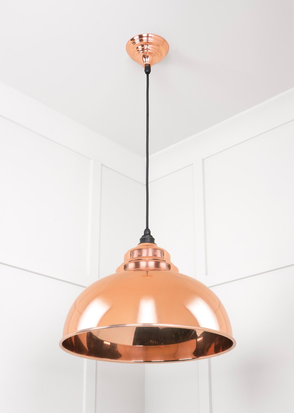 From The Anvil - Smooth Copper Harborne Pendant | Sku. 49501S | Trade Door Handles.