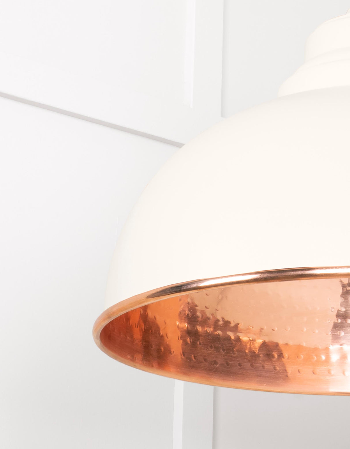 From The Anvil - Hammered Copper Harborne Pendant in Teasel | Sku. 49501TE | Trade Door Handles.