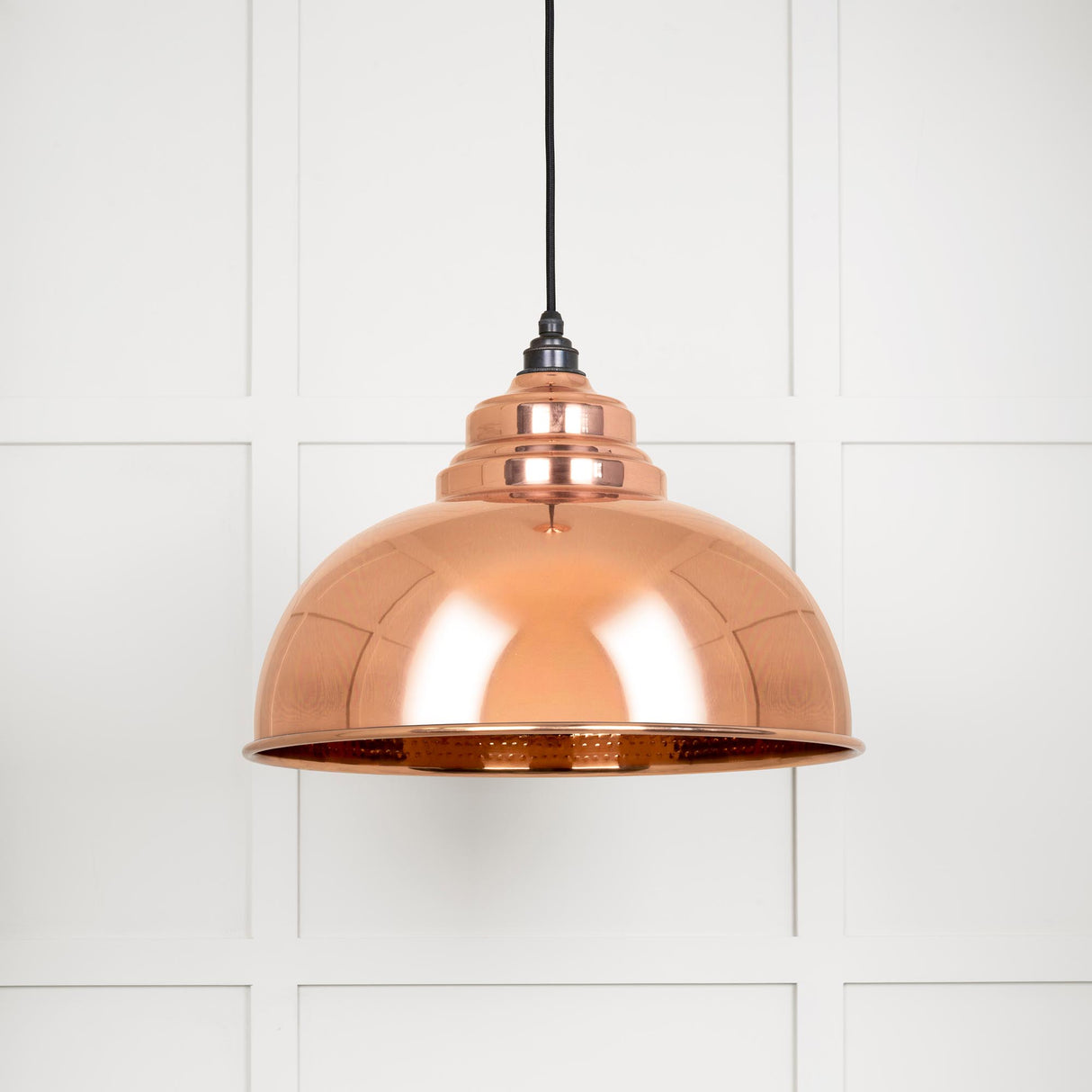 From The Anvil - Hammered Copper Harborne Pendant | Sku. 49501 | Trade Door Handles.