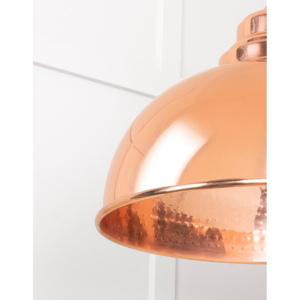 From The Anvil - Hammered Copper Harborne Pendant | Sku. 49501 | Trade Door Handles.