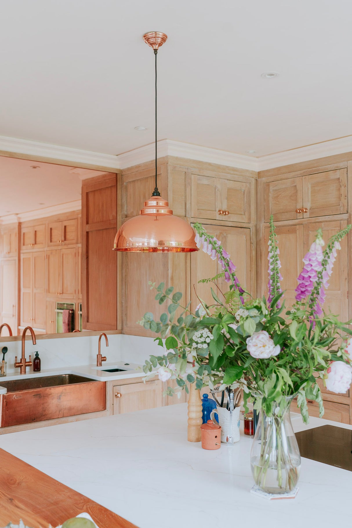 From The Anvil - Hammered Copper Harborne Pendant | Sku. 49501 | Trade Door Handles.