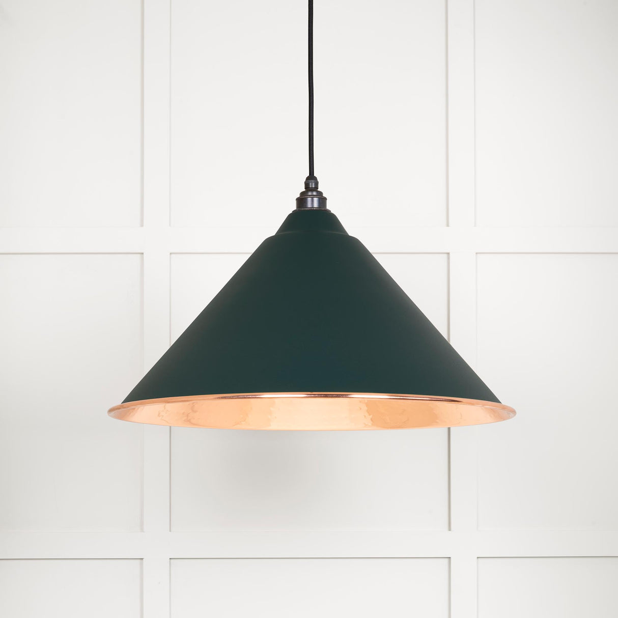 From The Anvil - Hammered Copper Hockley Pendant in Dingle | Sku. 49503DI | Trade Door Handles.