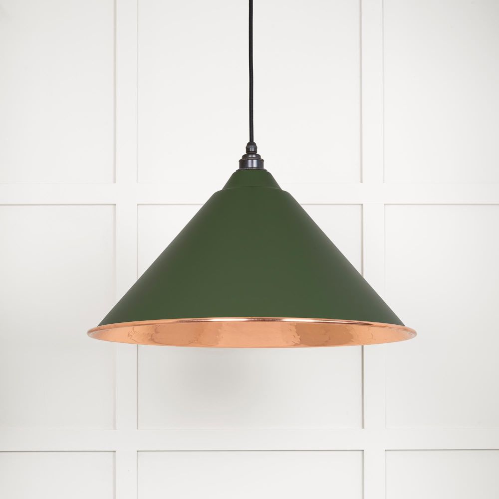 From The Anvil - Hammered Copper Hockley Pendant in Heath | Sku. 49503H | Trade Door Handles.