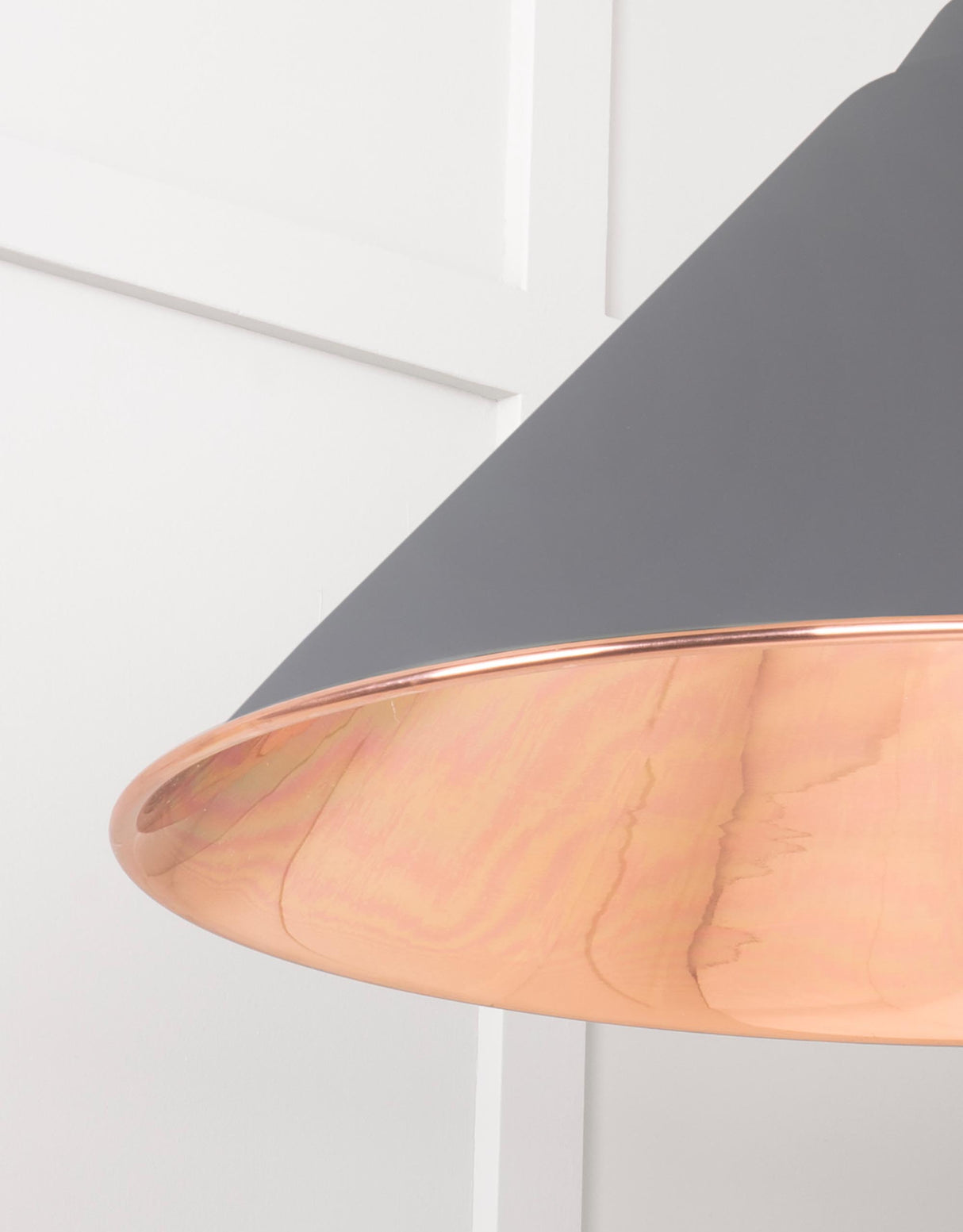 From The Anvil - Smooth Copper Hockley Pendant in Bluff | Sku. 49503SBL | Trade Door Handles.