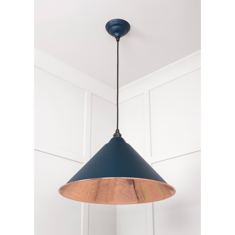 From The Anvil - Smooth Copper Hockley Pendant in Dusk | Sku. 49503SDU | Trade Door Handles.