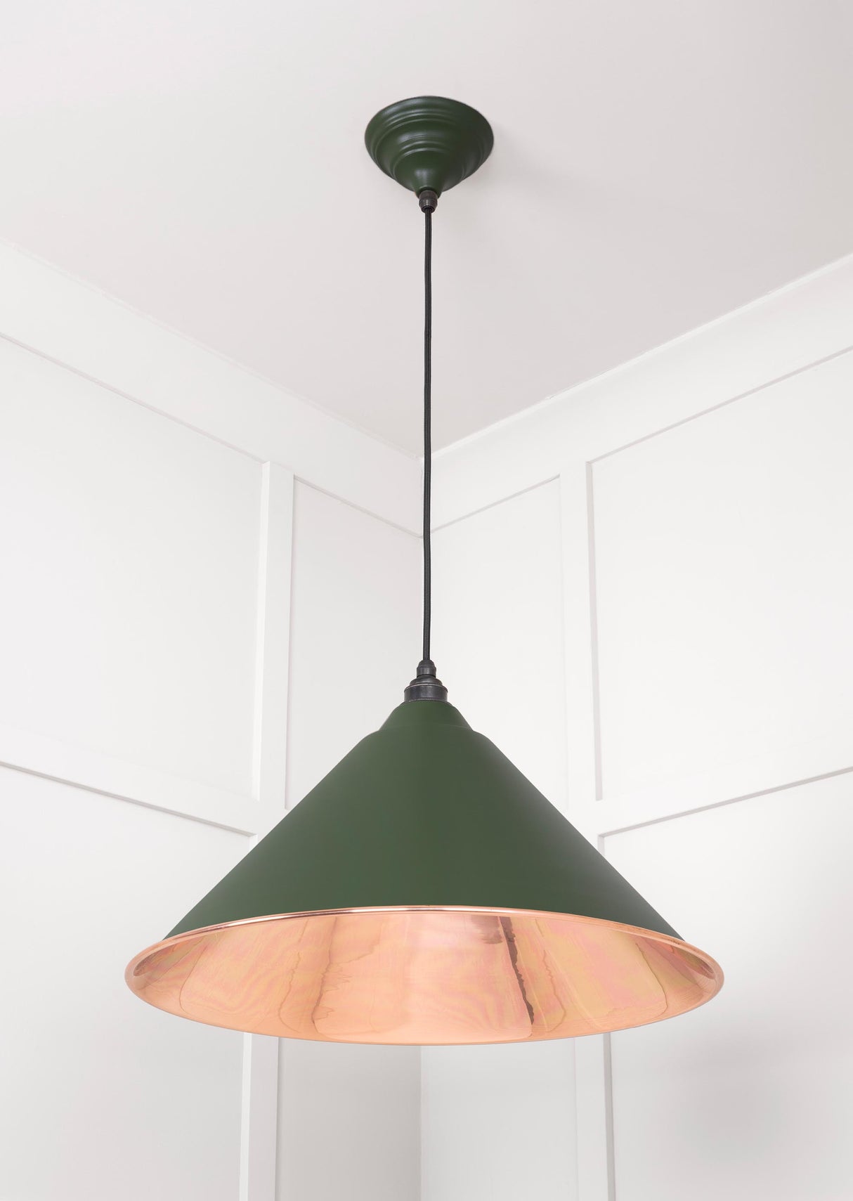 From The Anvil - Smooth Copper Hockley Pendant in Heath | Sku. 49503SH | Trade Door Handles.