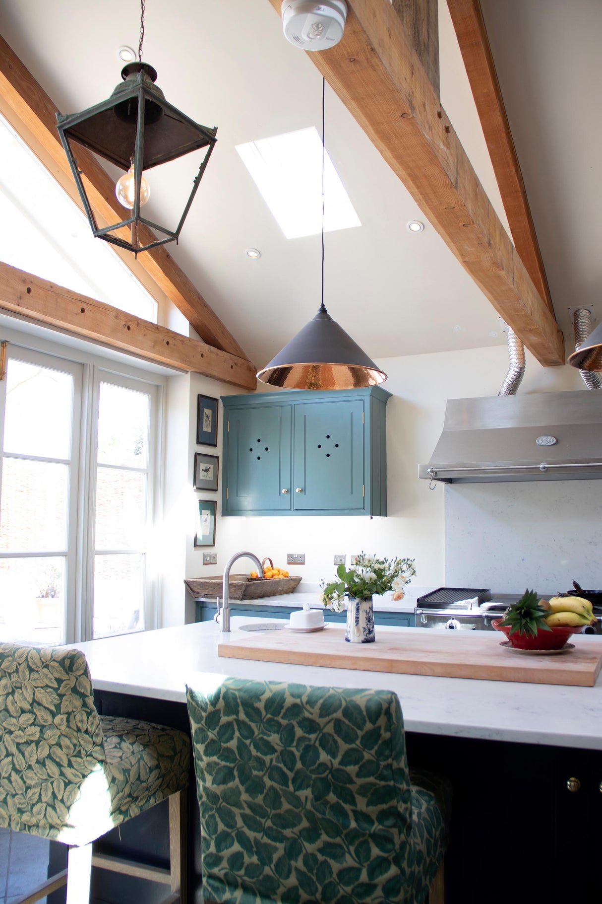 From The Anvil - Hammered Copper Hockley Pendant in Slate | Sku. 49503SL | Trade Door Handles.