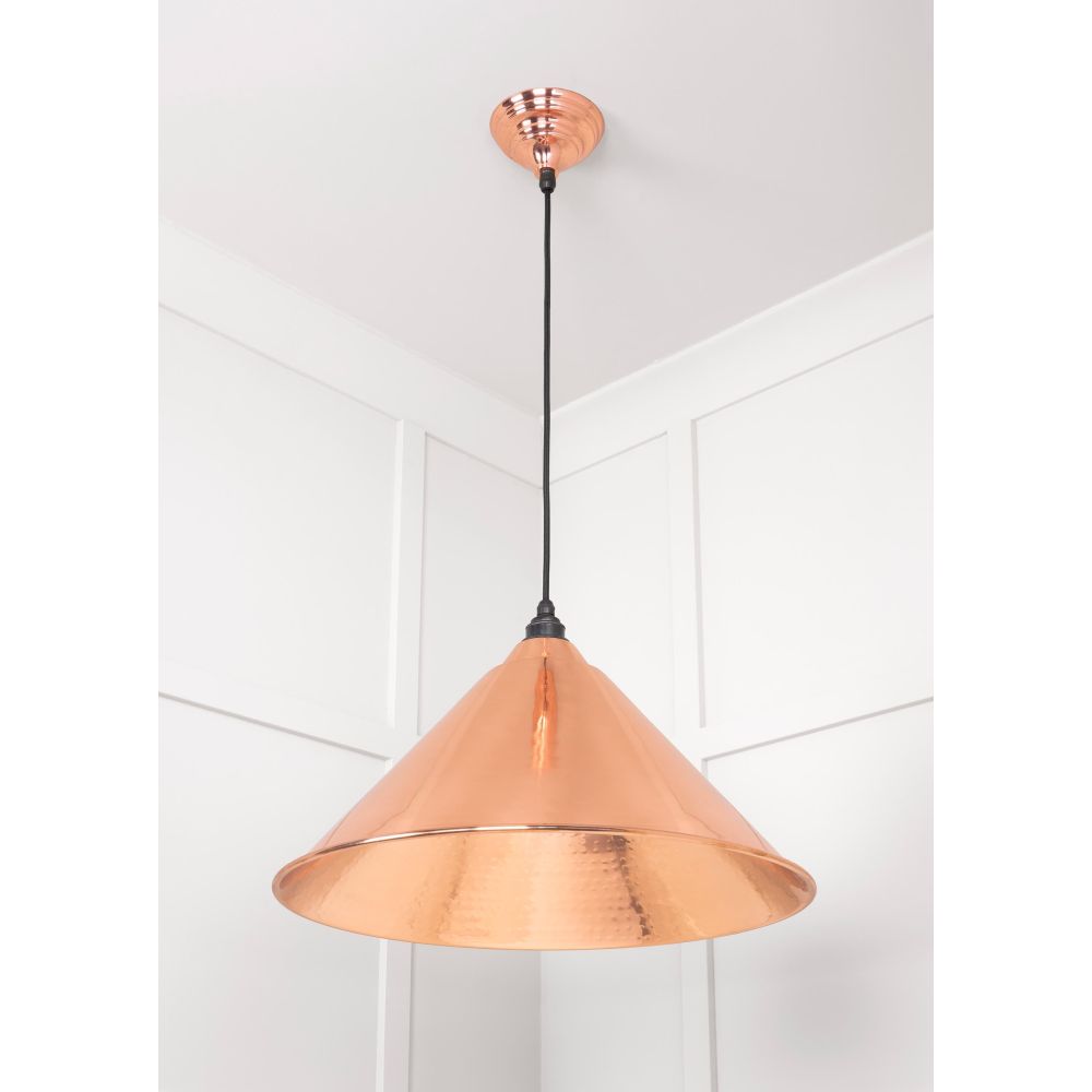 From The Anvil - Hammered Copper Hockley Pendant | Sku. 49503 | Trade Door Handles.