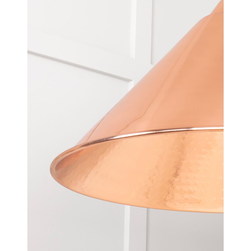 From The Anvil - Hammered Copper Hockley Pendant | Sku. 49503 | Trade Door Handles.