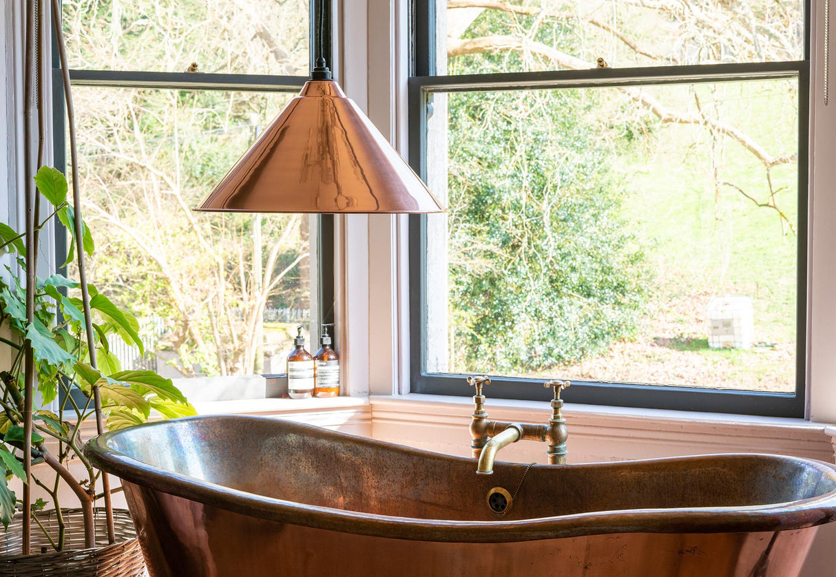 From The Anvil - Hammered Copper Hockley Pendant | Sku. 49503 | Trade Door Handles.