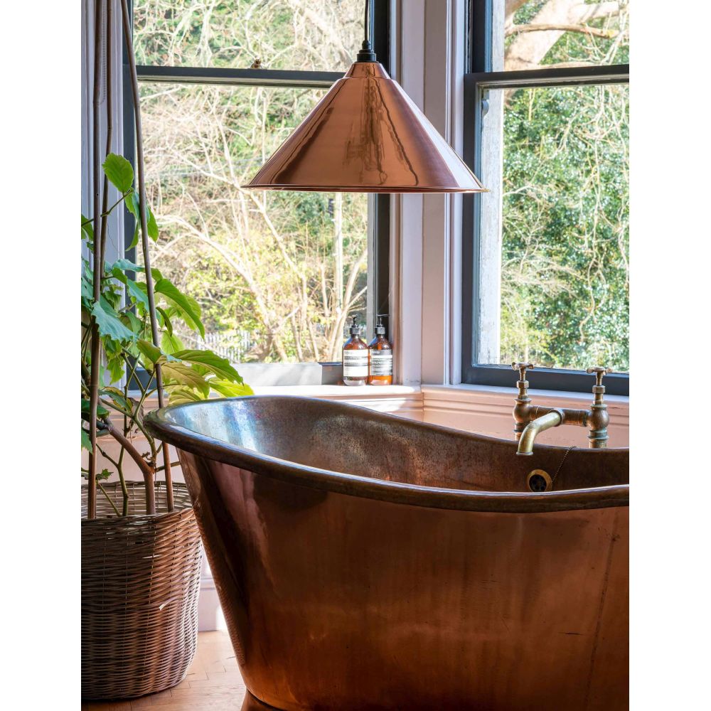 From The Anvil - Hammered Copper Hockley Pendant | Sku. 49503 | Trade Door Handles.