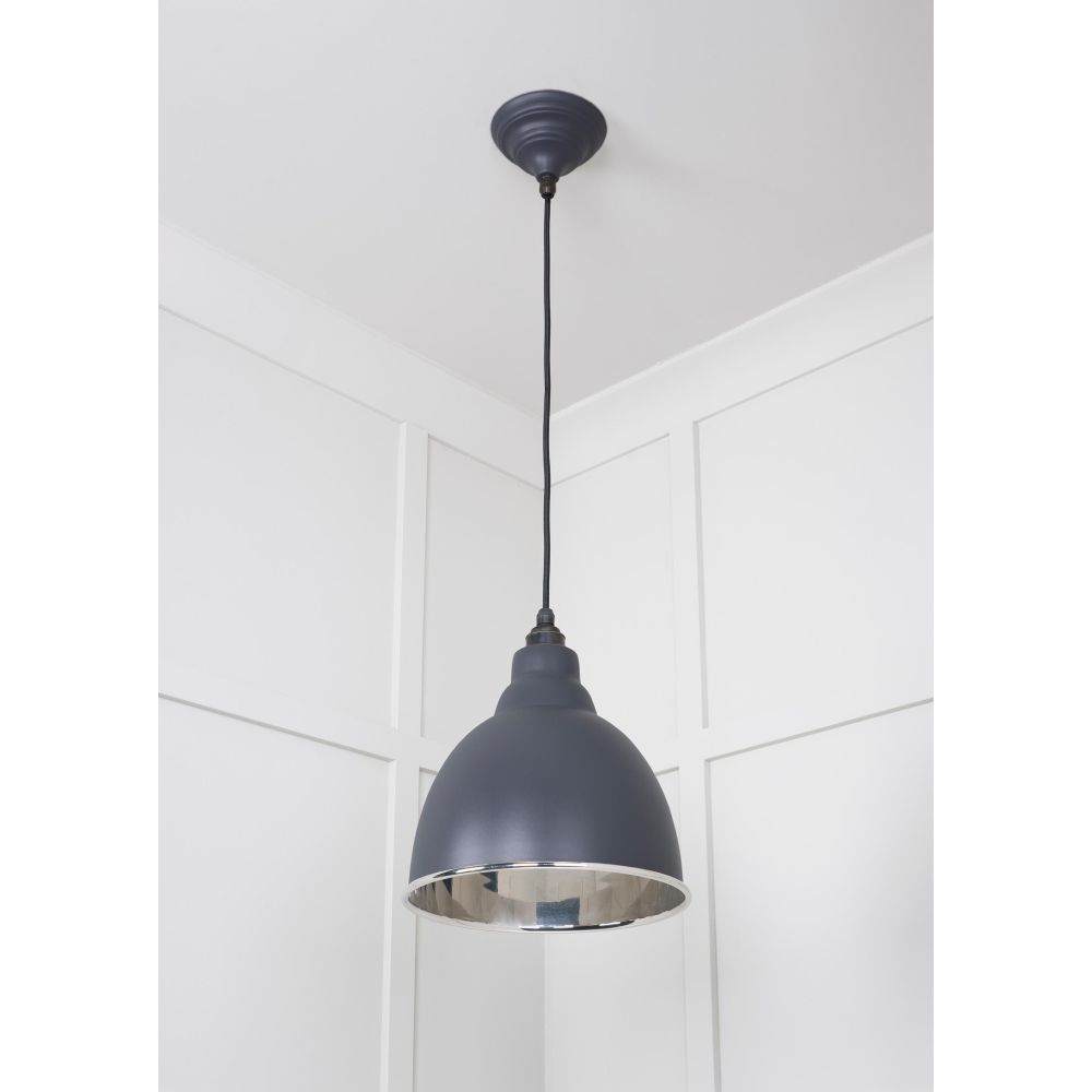 From The Anvil - Smooth Nickel Brindley Pendant in Slate | Sku. 49504SL | Trade Door Handles.